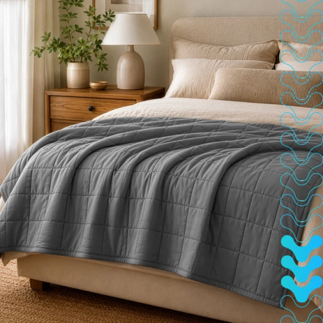 Обважнена ковдра Isomedix 200x150 см 7 кг Gray (5900779965935)
