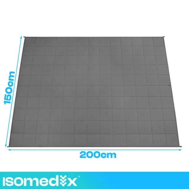 Обважнена ковдра Isomedix 200x150 см 7 кг Gray (5900779965935)