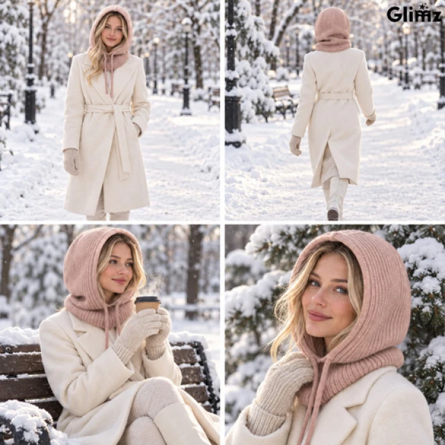 Шапка-комір зимова Glimz Beige (5900779965980)