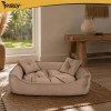 Лежак для собак/котів Purlov 70x50 см Beige (5900779966079)