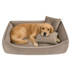 Лежак для собак/котів Purlov 70x50 см Beige (5900779966079)