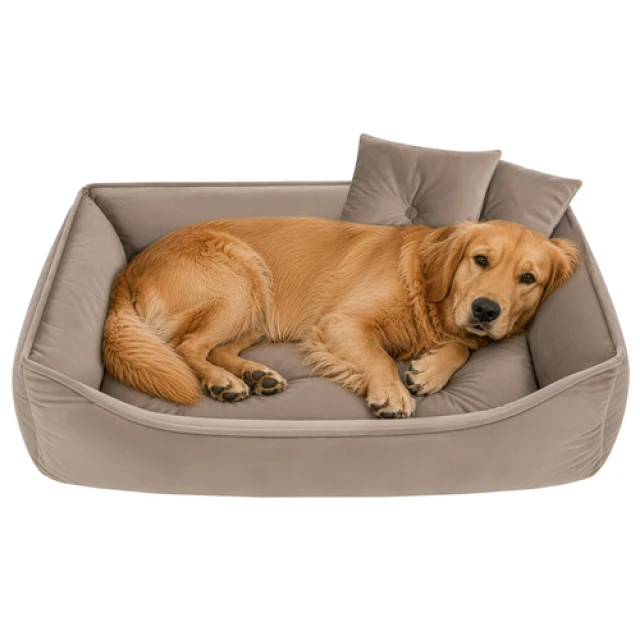 Лежак для собак/котів Purlov 70x50 см Beige (5900779966079)