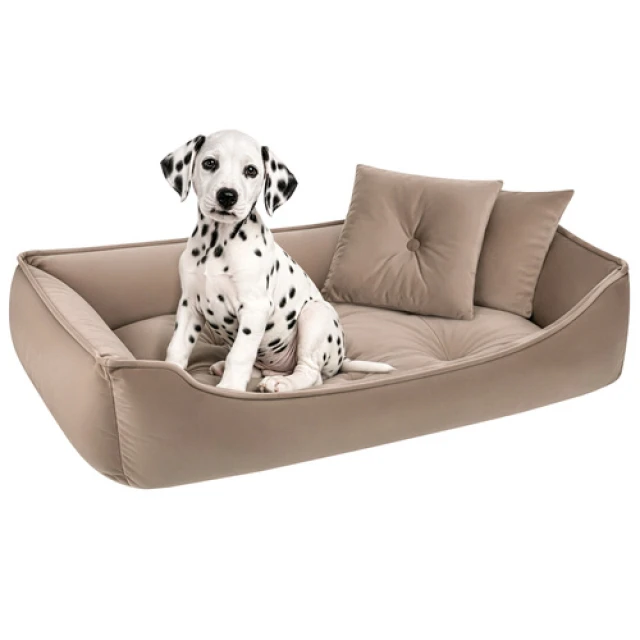 Лежак для собак/котів Purlov 70x50 см Beige (5900779966079)
