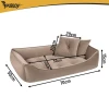 Лежак для собак/котів Purlov 70x50 см Beige (5900779966079)