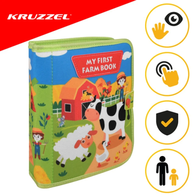 Розвиваюча книжка Ферма Kruzzel 20 завдань (5900779966109)