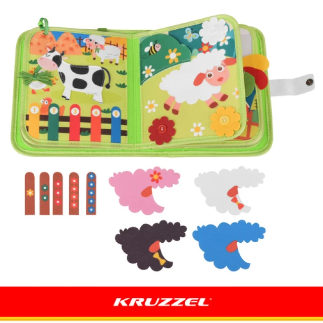 Розвиваюча книжка Ферма Kruzzel 20 завдань (5900779966109)
