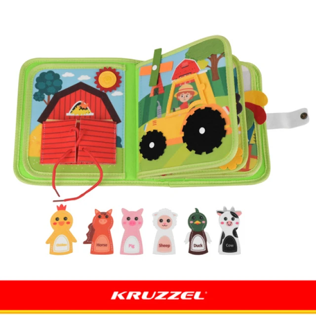 Розвиваюча книжка Ферма Kruzzel 20 завдань (5900779966109)
