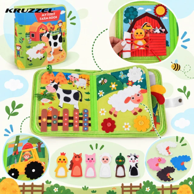 Розвиваюча книжка Ферма Kruzzel 20 завдань (5900779966109)