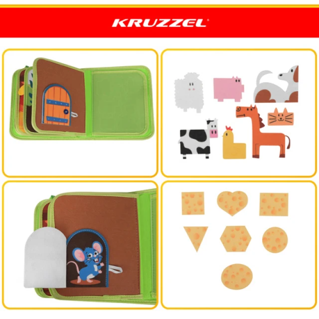 Розвиваюча книжка Ферма Kruzzel 20 завдань (5900779966109)