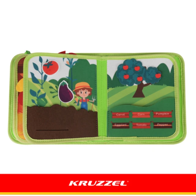 Розвиваюча книжка Ферма Kruzzel 20 завдань (5900779966109)