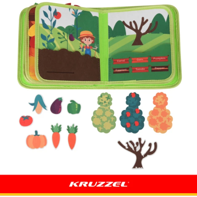 Розвиваюча книжка Ферма Kruzzel 20 завдань (5900779966109)
