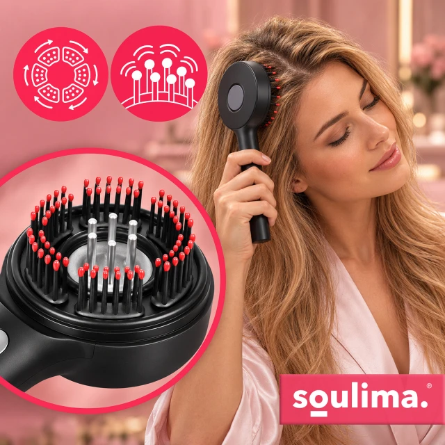 Масажер для шкіри голови Soulima 3в1 з LED-терапією (5900779966116)
