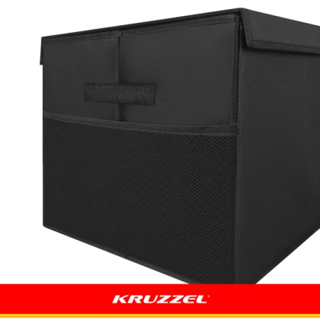 Скриня для іграшок Kruzzel XXL 132 л з кришкою 94 см Black (5900779966321)