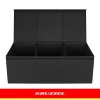 Скриня для іграшок Kruzzel XXL 132 л з кришкою 94 см Black (5900779966321)