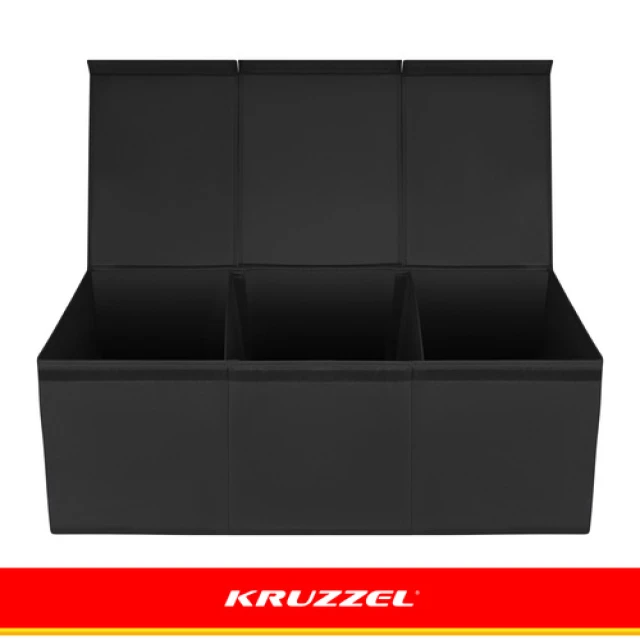 Скриня для іграшок Kruzzel XXL 132 л з кришкою 94 см Black (5900779966321)
