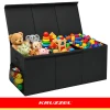 Скриня для іграшок Kruzzel XXL 132 л з кришкою 94 см Black (5900779966321)