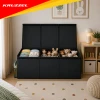 Скриня для іграшок Kruzzel XXL 132 л з кришкою 94 см Black (5900779966321)