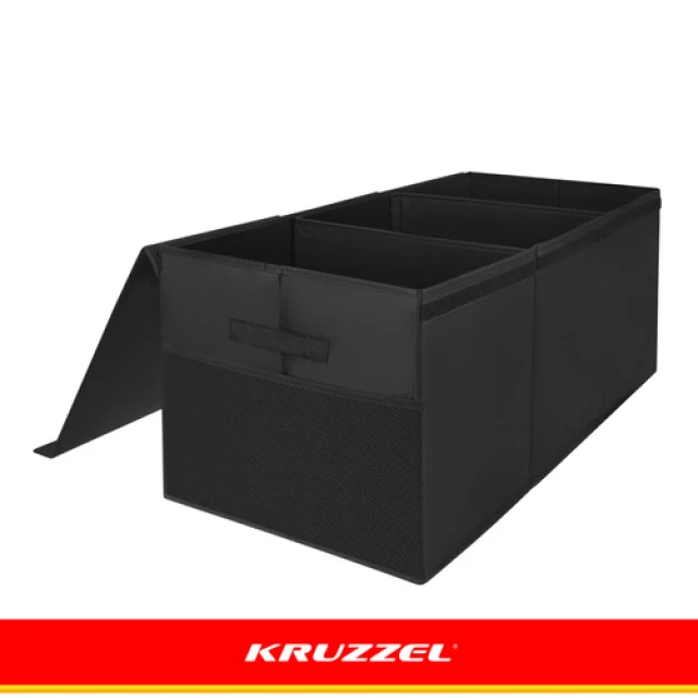Скриня для іграшок Kruzzel XXL 132 л з кришкою 94 см Black (5900779966321)