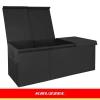 Скриня для іграшок Kruzzel XXL 132 л з кришкою 94 см Black (5900779966321)