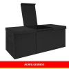 Скриня для іграшок Kruzzel XXL 132 л з кришкою 94 см Black (5900779966321)