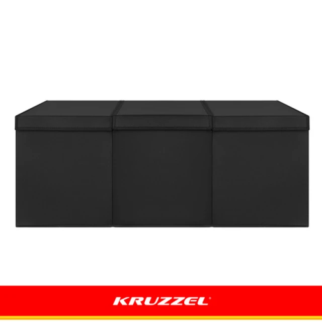 Скриня для іграшок Kruzzel XXL 132 л з кришкою 94 см Black (5900779966321)