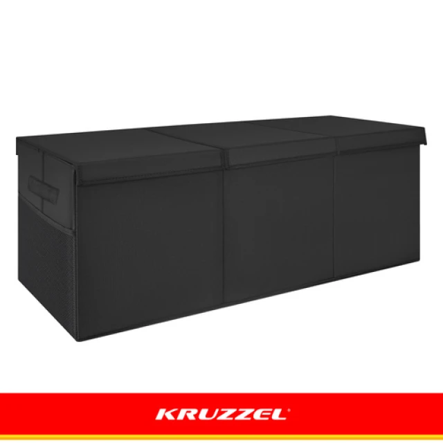 Скриня для іграшок Kruzzel XXL 132 л з кришкою 94 см Black (5900779966321)