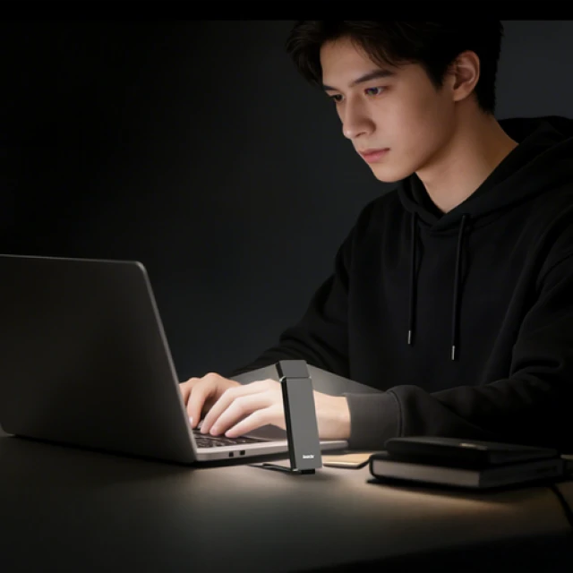Лампа для читання Izoxis LED з кліпсою USB-C 3 кольорові температури 5 рівнів (5900779966345)