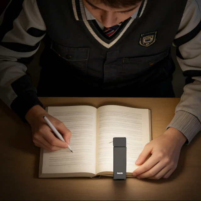 Лампа для читання Izoxis LED з кліпсою USB-C 3 кольорові температури 5 рівнів (5900779966345)