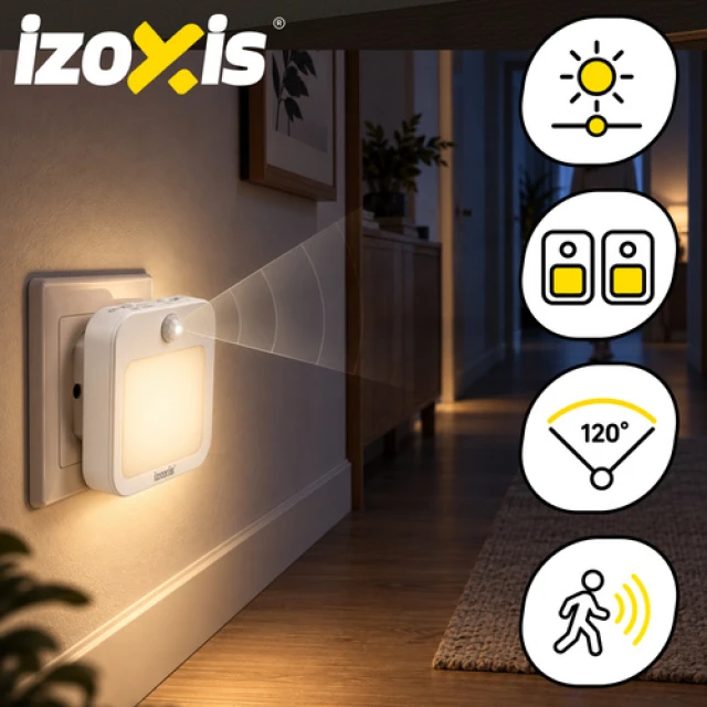 Ночник Izoxis LED с датчиком движения 2 шт (5900779966352)