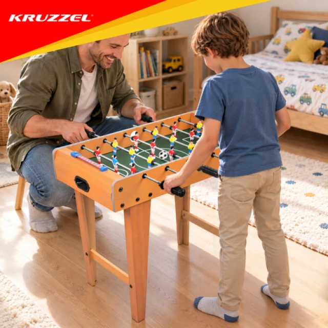 Настільний футбол Kruzzel 69x37x63 см 18 гравців (5900779966406)