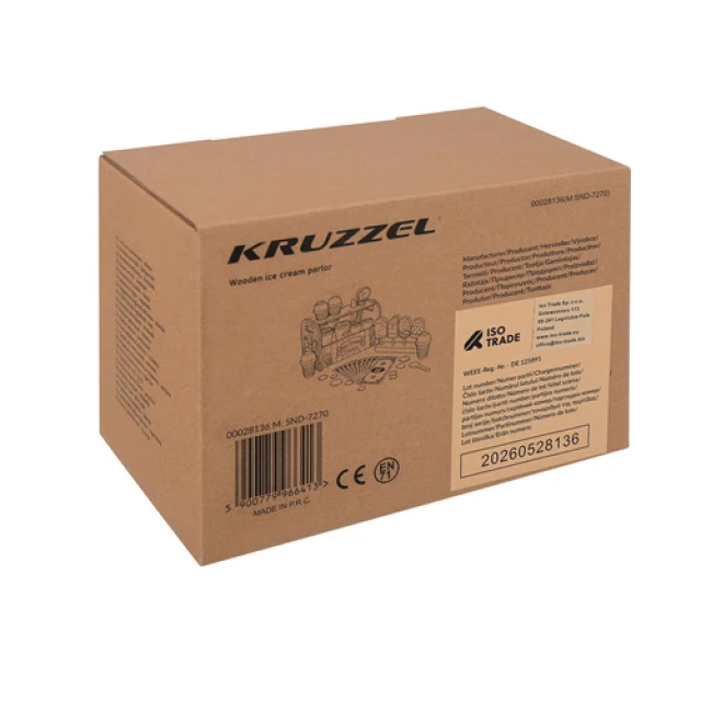 Дерев'яний магазин морозива Kruzzel 33 деталі (5900779966413)
