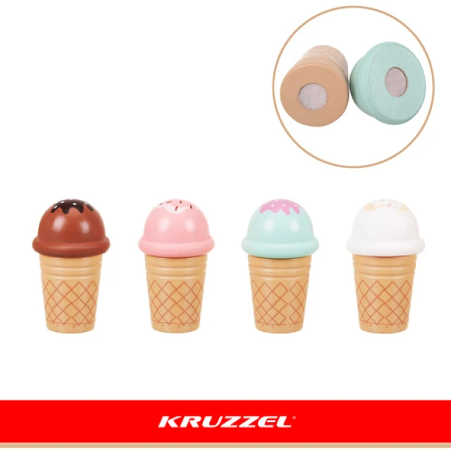 Дерев'яний магазин морозива Kruzzel 33 деталі (5900779966413)