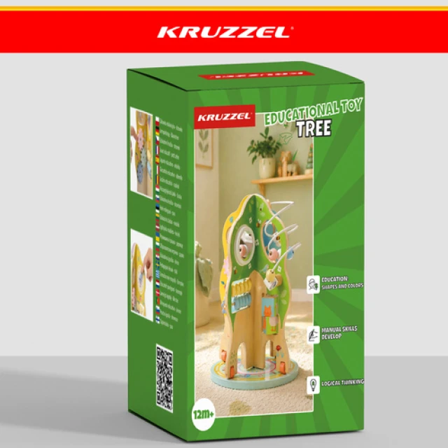 Розвиваюче дерев'яне дерево Kruzzel 10 в 1 (5900779966598)