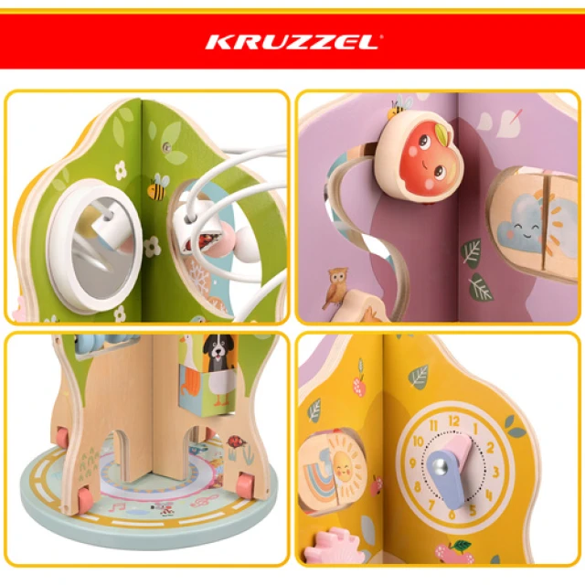 Розвиваюче дерев'яне дерево Kruzzel 10 в 1 (5900779966598)