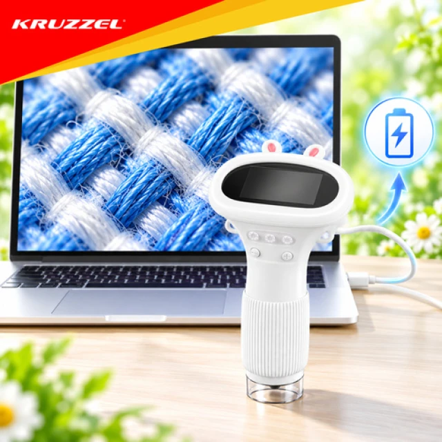 Мікроскоп Kruzzel 1000x з LED підсвічуванням White (5900779966673)