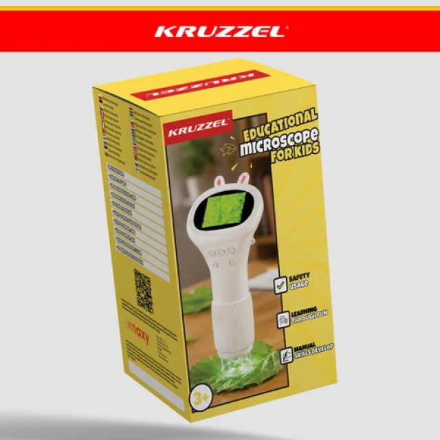 Мікроскоп Kruzzel 1000x з LED підсвічуванням White (5900779966673)