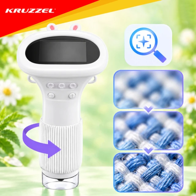 Мікроскоп Kruzzel 1000x з LED підсвічуванням White (5900779966673)