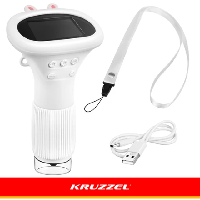 Мікроскоп Kruzzel 1000x з LED підсвічуванням White (5900779966673)