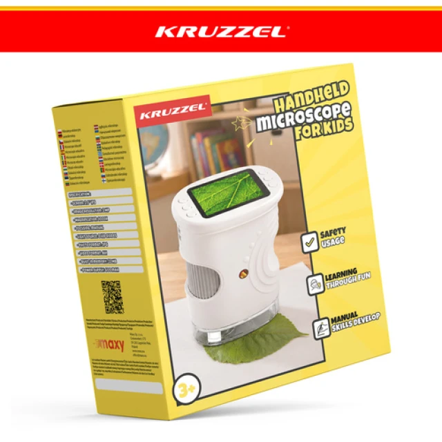 Мікроскоп кишеньковий Kruzzel 1000x 2 МП White (5900779966680)