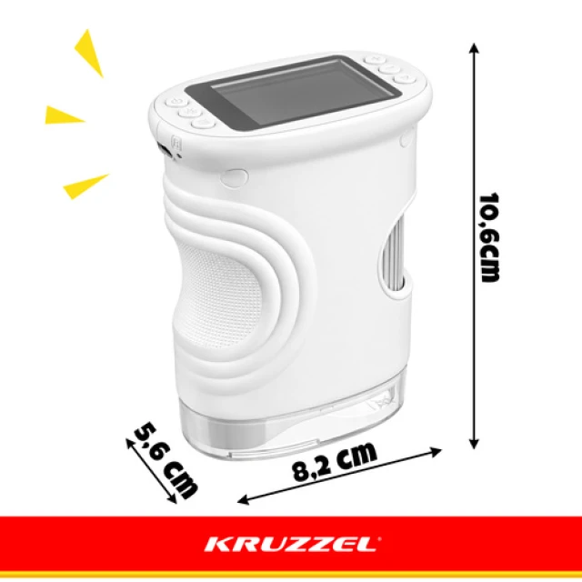 Мікроскоп кишеньковий Kruzzel 1000x 2 МП White (5900779966680)