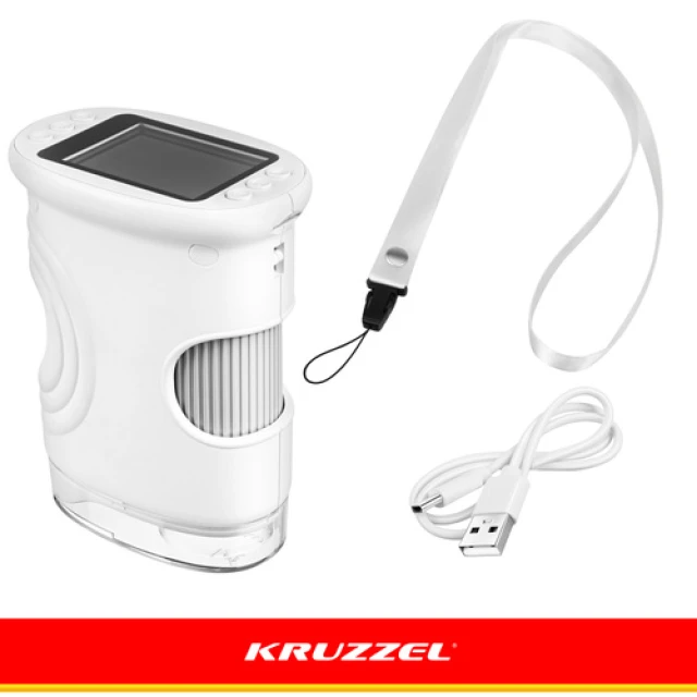 Мікроскоп кишеньковий Kruzzel 1000x 2 МП White (5900779966680)