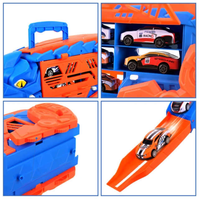 Автовоз Динозавр Maxy T-Rex з 6 машинками (5900779966727)