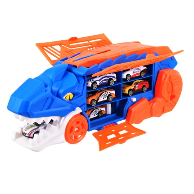 Автовоз Динозавр Maxy T-Rex з 6 машинками (5900779966727)