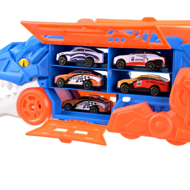 Автовоз Динозавр Maxy T-Rex з 6 машинками (5900779966727)