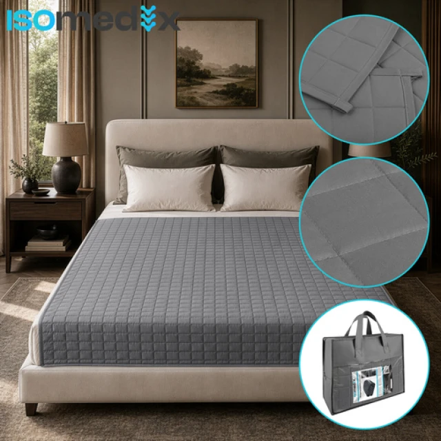 Обважнена ковдра Isomedix 200x150 см 6 кг Gray (5900779966758)