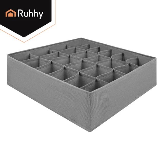 Набір органайзерів для білизни Ruhhy 4 шт 45 відділень Grey (5900779966765)