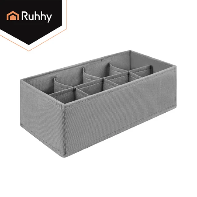 Набір органайзерів для білизни Ruhhy 4 шт 45 відділень Grey (5900779966765)