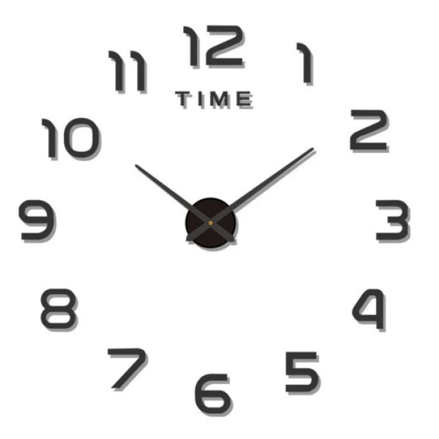 Годинник настінний Ruhhy 3D 60-130 см Black (5900779966772)