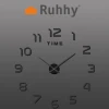 Годинник настінний Ruhhy 3D 60-130 см Black (5900779966772)