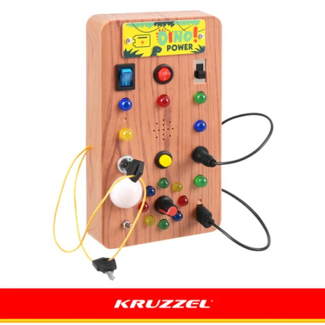Бизиборд с выключателями Kruzzel и LED подсветкой (5900779966970)